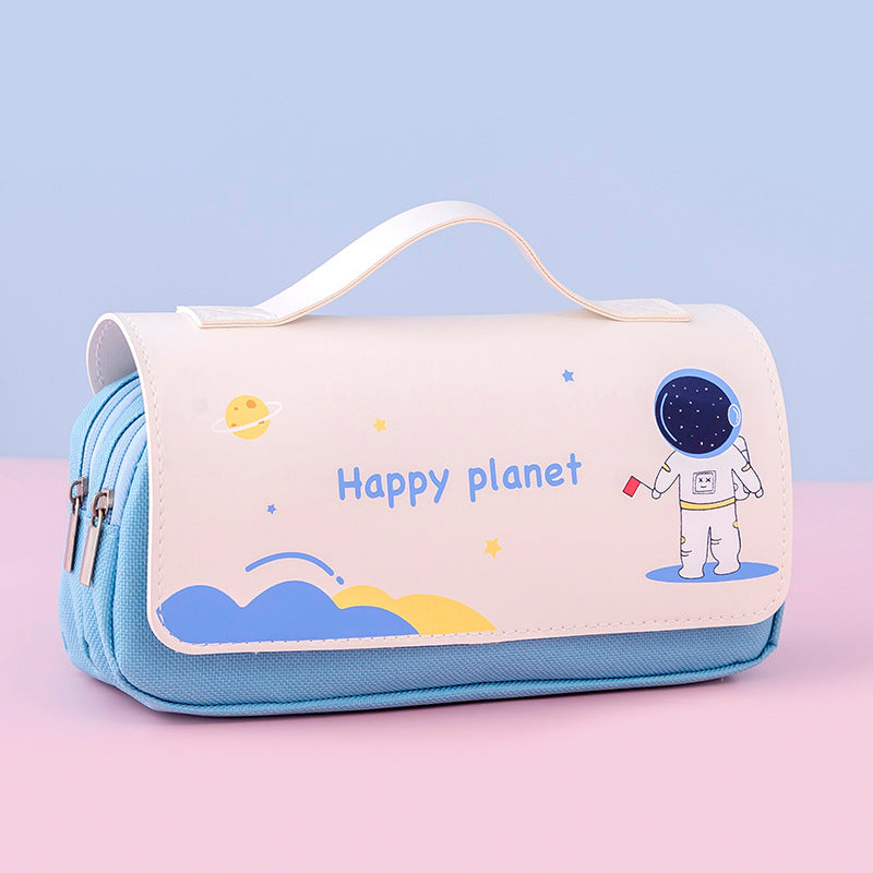 Astronaut Printing Multifunctional Stationery Pencil Case