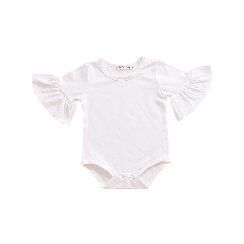 Kids Baby Girls Flare Sleeve Baby One-Piece Rompers