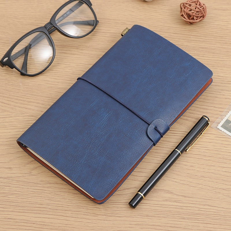 Vintage Travel Strap Kraft Paper Inside Notebook