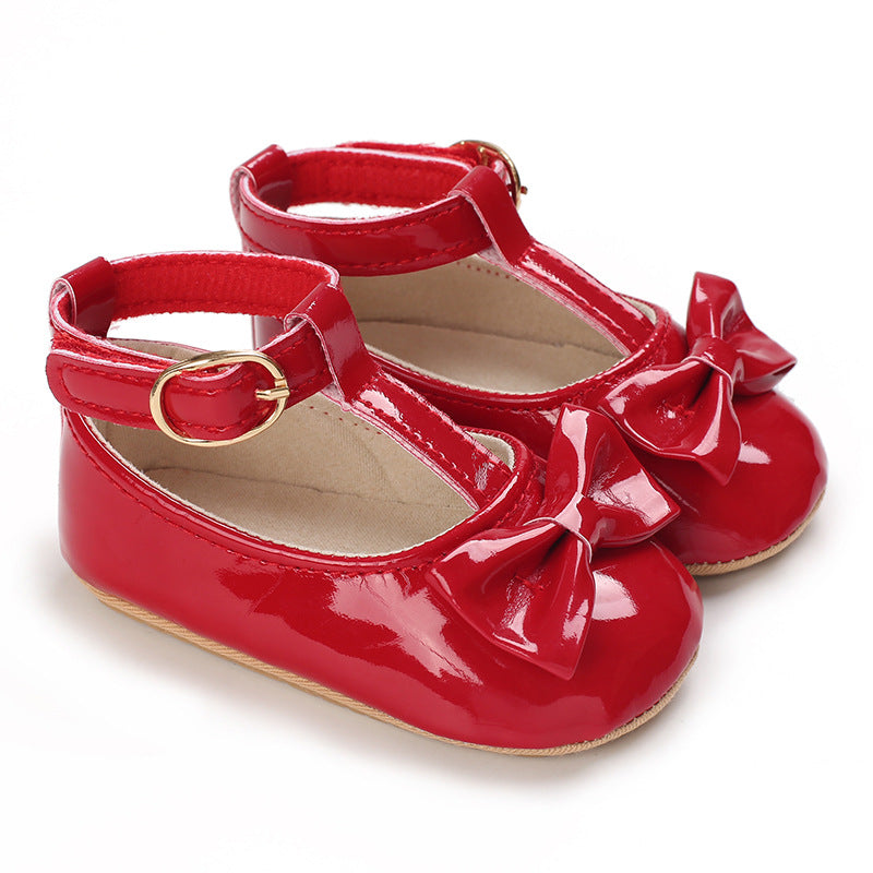 Toddlers Newborn Baby Girls Soft Sole Bow Princess Shoes