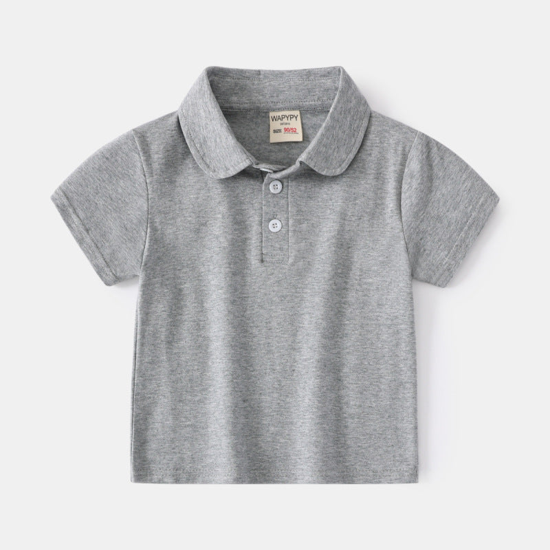 Children Kids Toddlers Boys Short Sleeve Polo Shirt