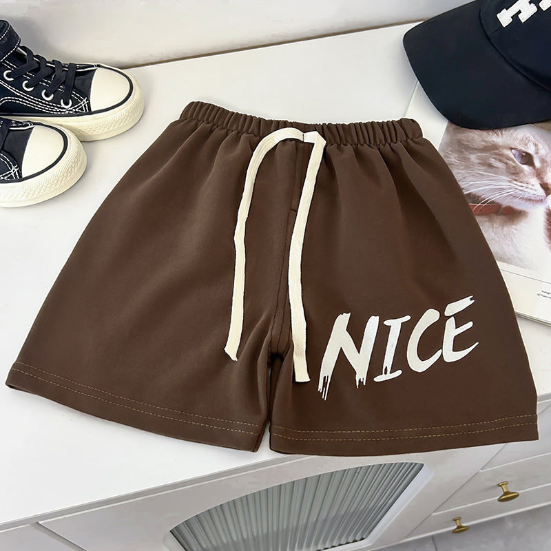 Kids Toddler Boys Girls Summer Casual Sport Letter Print Shorts