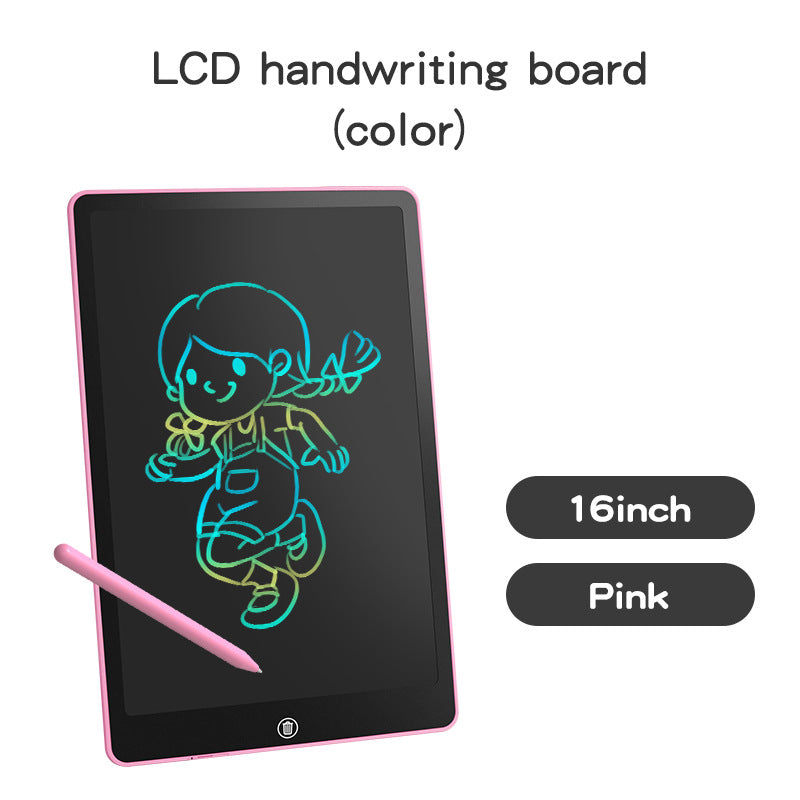 16 Inch Multicolor Lcd Writing Painting Board Educational Toys