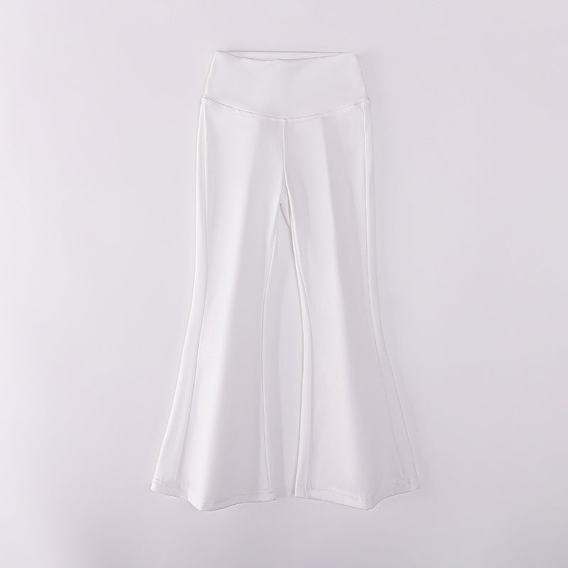 Girls High Waist Slim-Fit Yoga Flare Pants