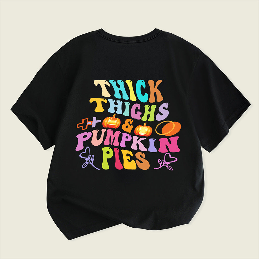 Kids Toddler Boys Girls Alphabet Print Short Sleeve T-Shirt