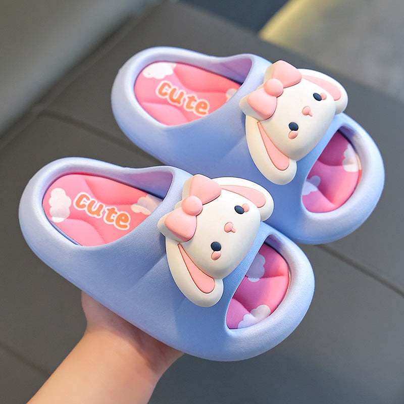 Children Kids Baby Fashion Girls Cute Rabbit Soft Sole Casual Slippers Shoes