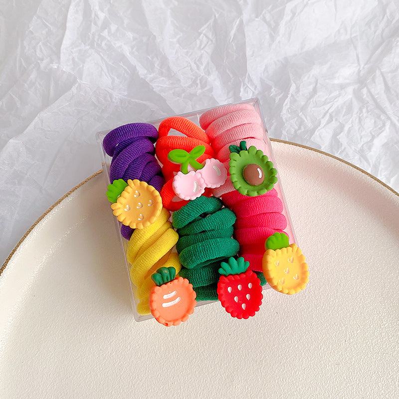Kids Girls Cute Sweet Cartoon Hair Rings