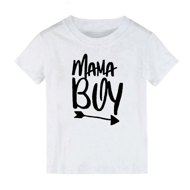 Children Kids Baby Fashion Boys Girls Short Sleeve Daddy'S Mama'S Letter Print T-Shirt
