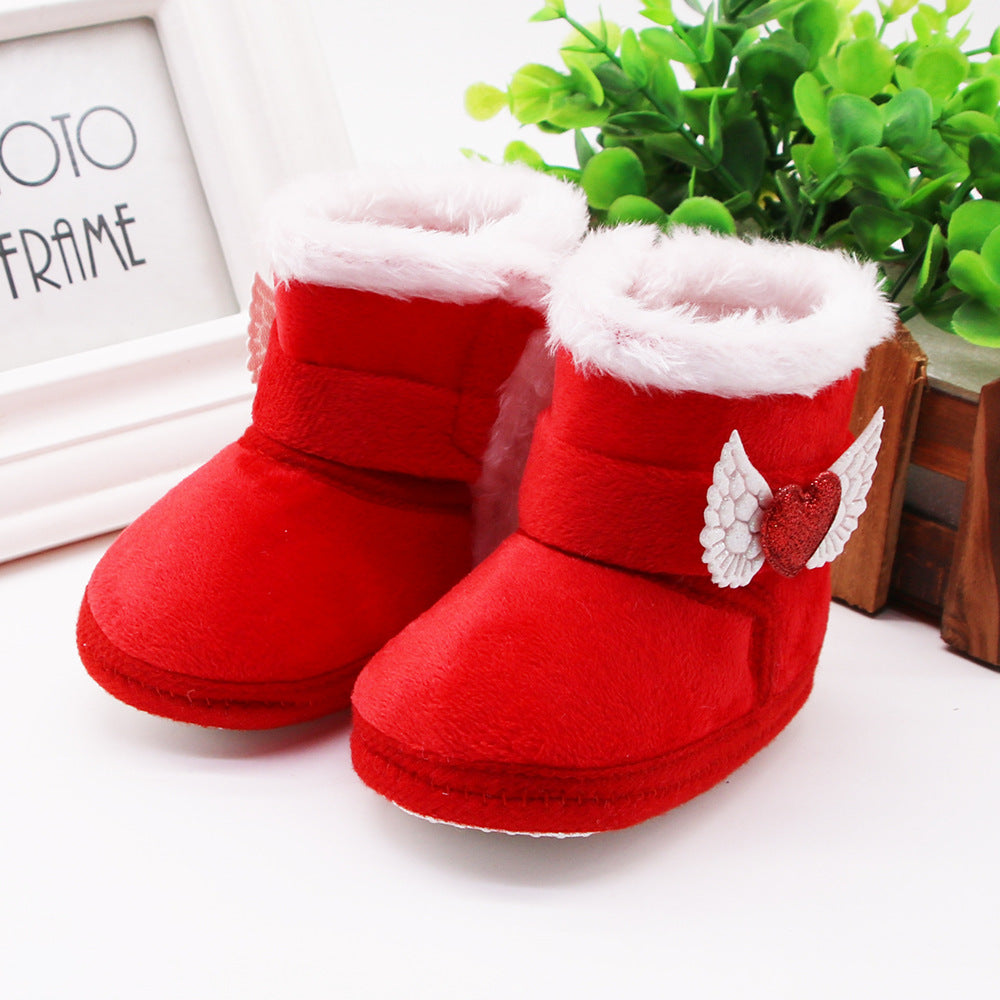 Toddlers Newborn Baby Girls Soft Bottom Non-Slip Boot Shoes