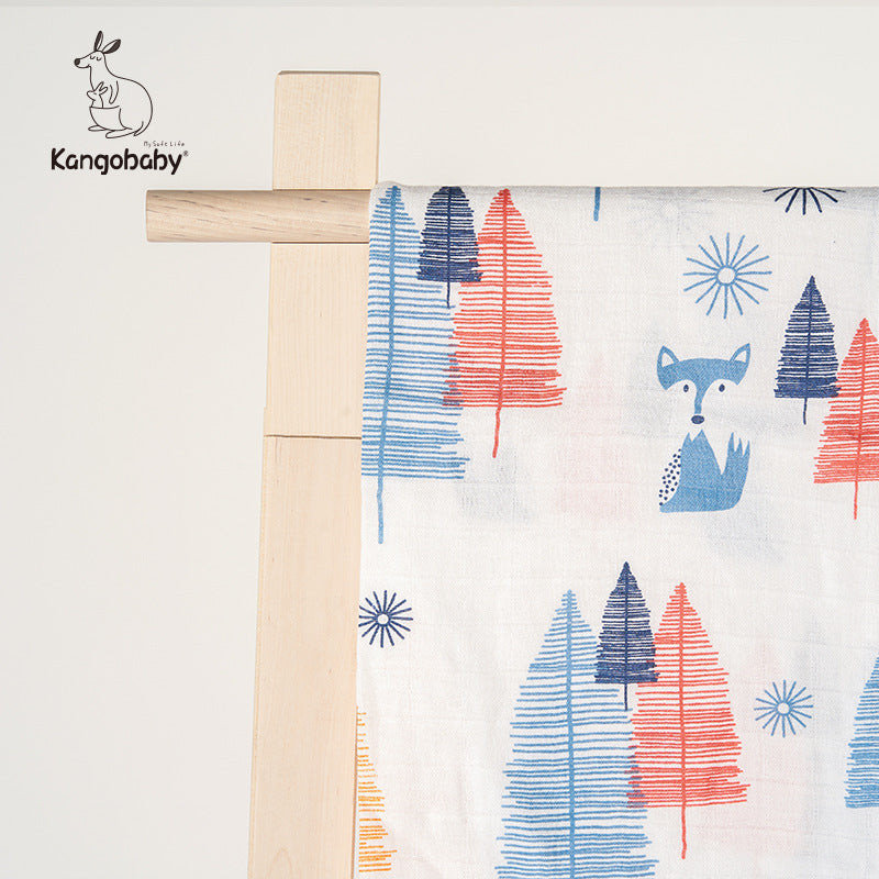 Baby Basic All Over Print Swaddling Wrap Bath Towel