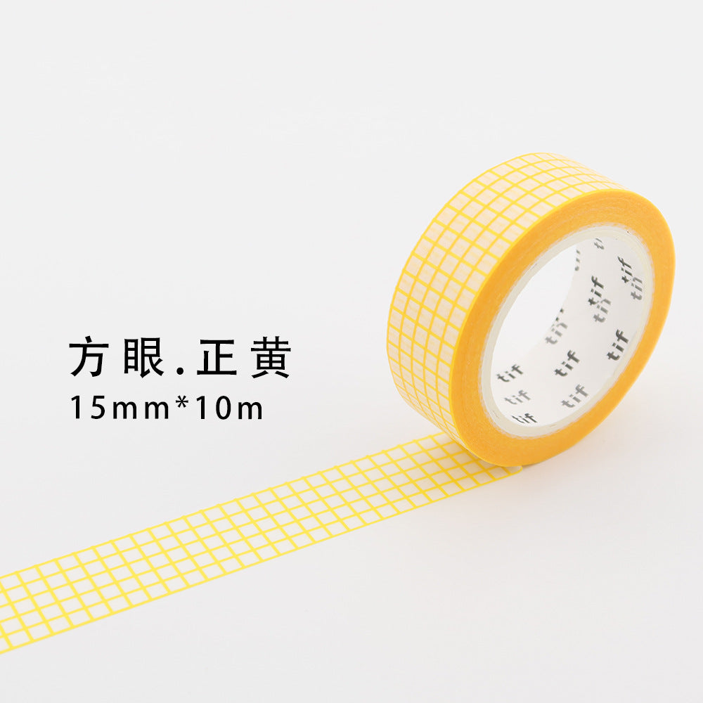10m Plaid Sticker Basic Hand Account Paper Tape