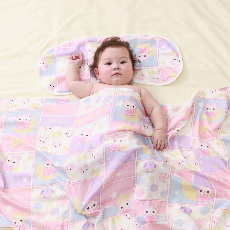 Baby Bamboo Cotton Gauze Bath Towel Newborn Blanket