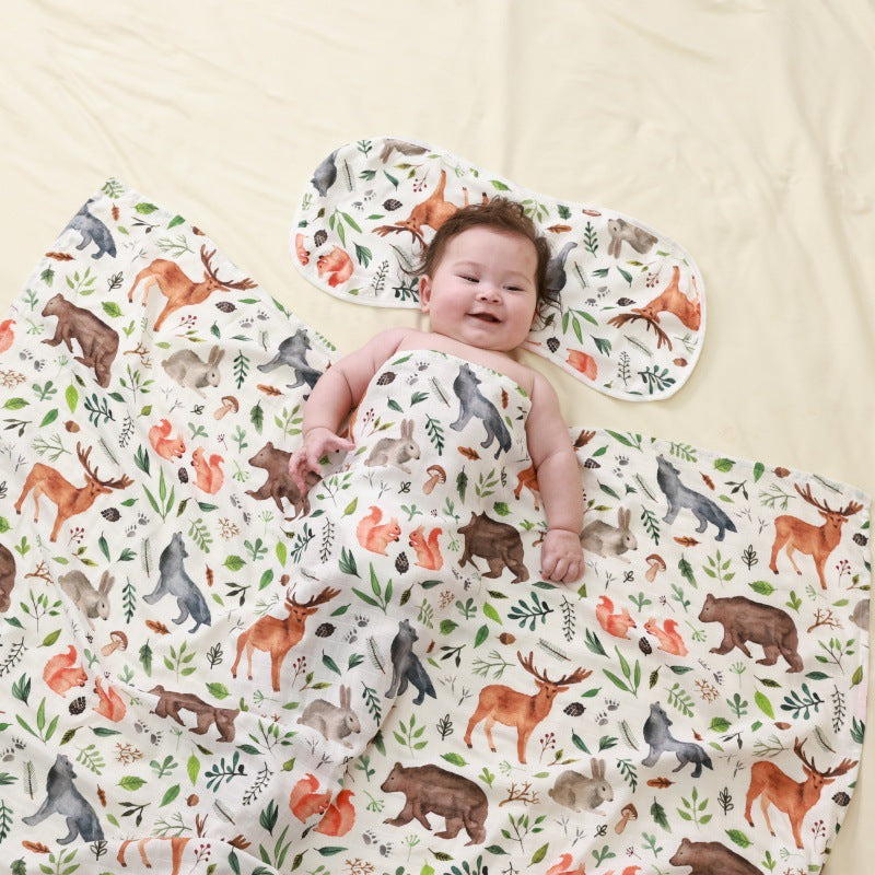 Baby Bamboo Cotton Gauze Bath Towel Newborn Blanket