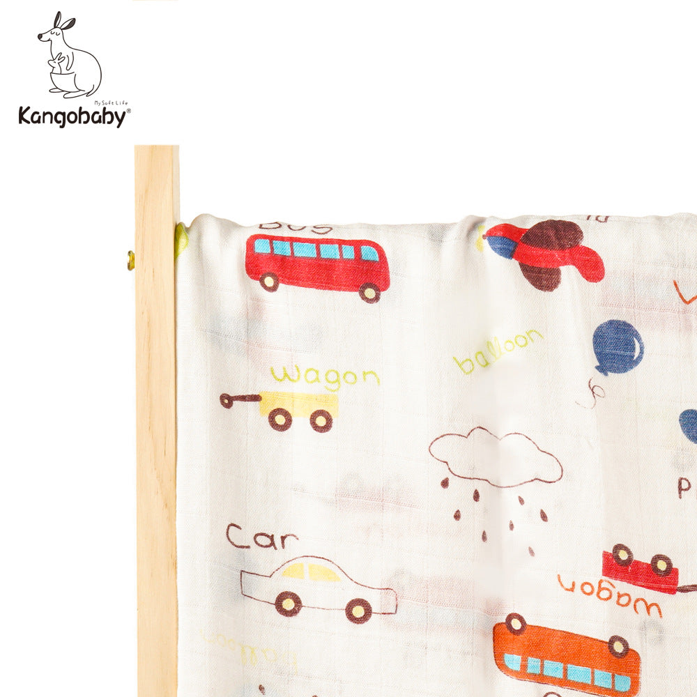 Baby Basic All Over Print Swaddling Wrap Bath Towel