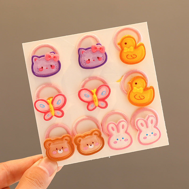 Kids Girls Cute Sweet Hair Rings