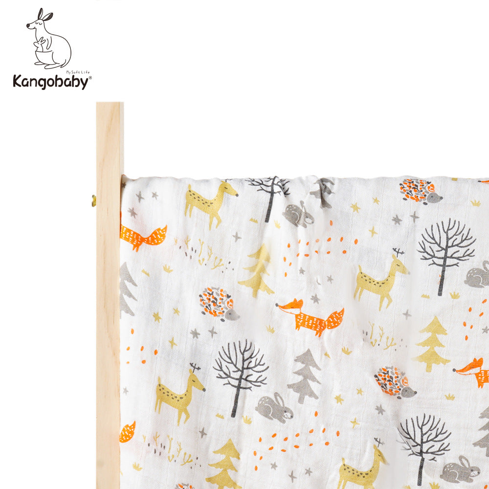 Baby Basic All Over Print Swaddling Wrap Bath Towel