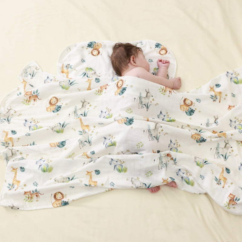 Baby Bamboo Cotton Gauze Bath Towel Newborn Blanket