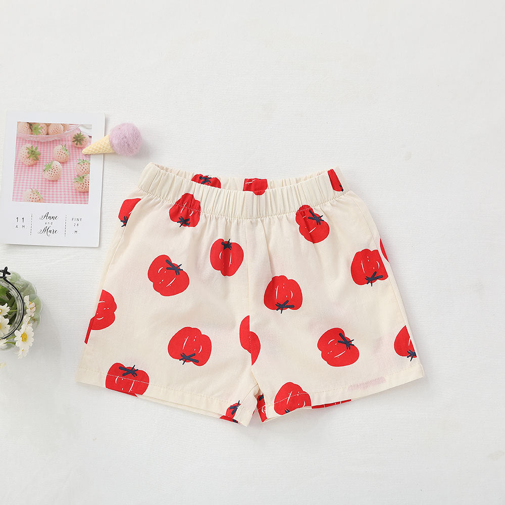 Children Kids Baby Fashion Girls Casual Basic Print Shorts