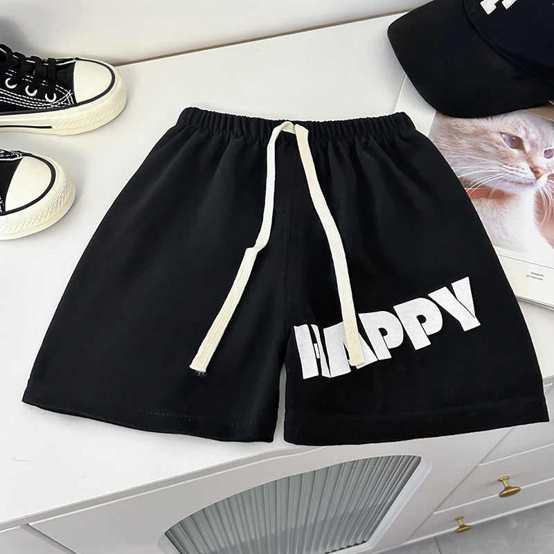 Kids Toddler Boys Girls Summer Casual Sport Letter Print Shorts