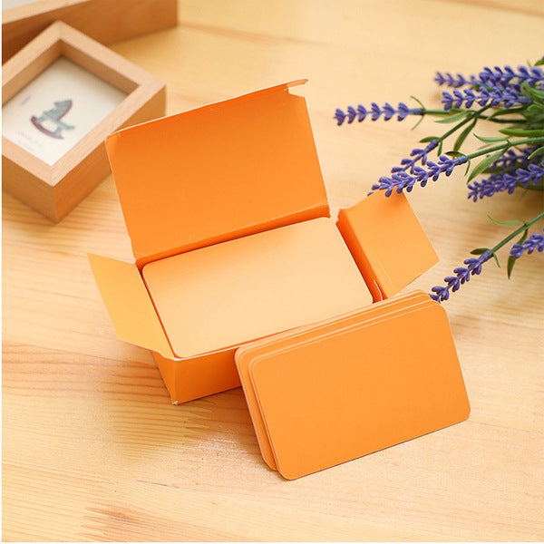 90 Sheets DIY Candy Color Blank Doodle Postcard Message Card Memo Pad