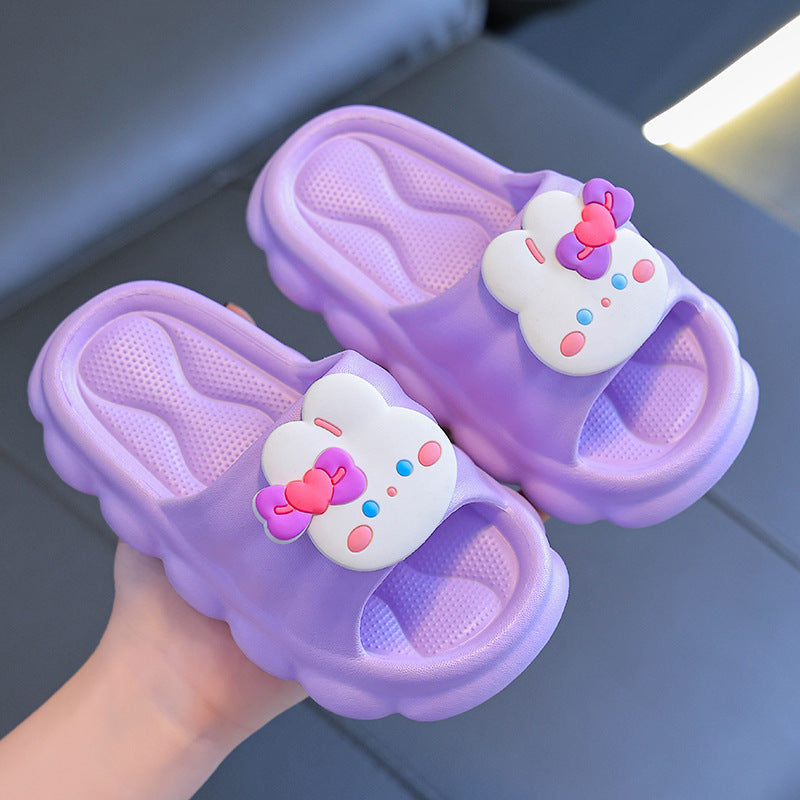 Kids Boys Girls Casual Cute Cartoon Thick-Soled Slippers
