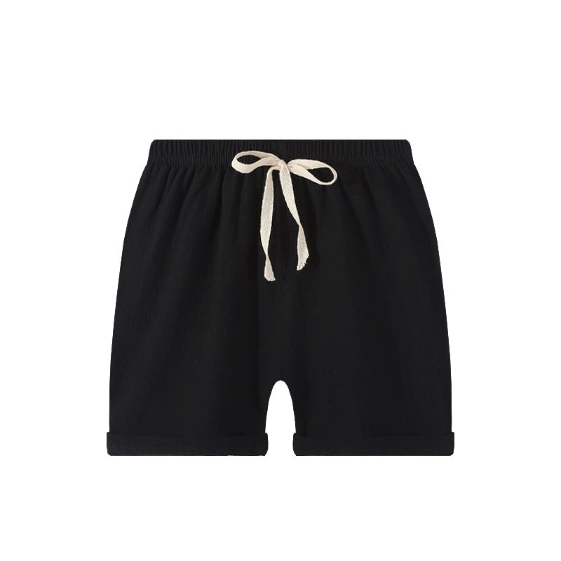 Children Kids Baby Fashion Girls Boys Casual Basics Plain Color Shorts