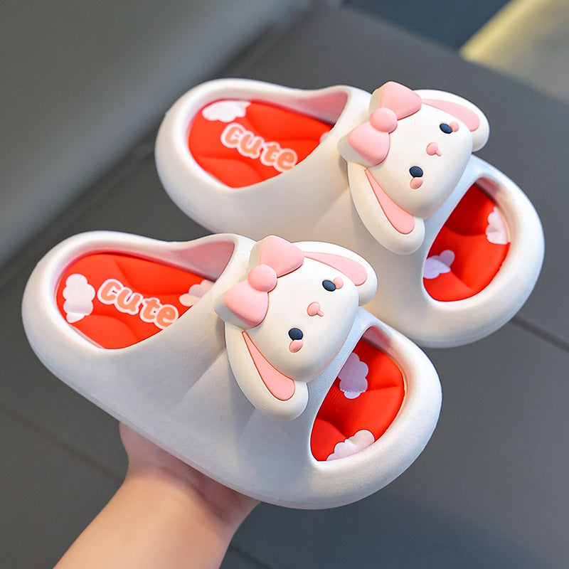Children Kids Baby Fashion Girls Cute Rabbit Soft Sole Casual Slippers Shoes