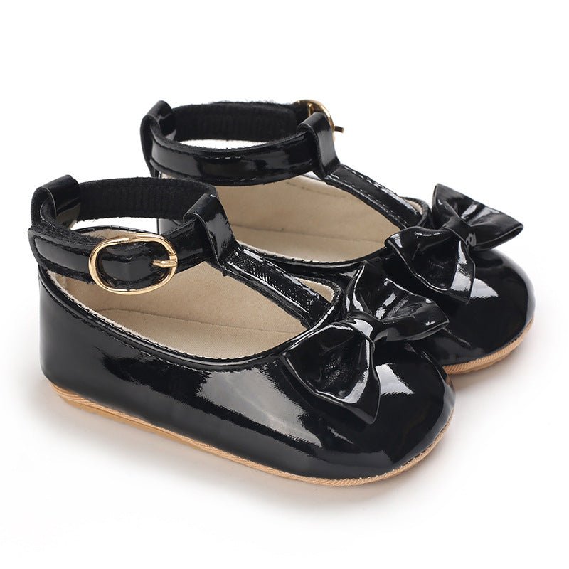 Toddlers Newborn Baby Girls Soft Sole Bow Princess Shoes
