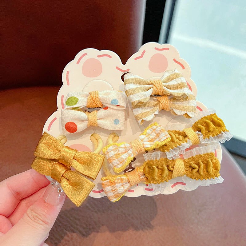 Kids Girls Cute Sweet Bow Hair Rings