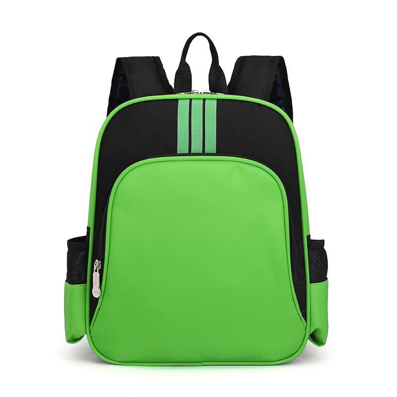 Children Fashion Girls Boys Color Matching Canvas Backpack School Bag