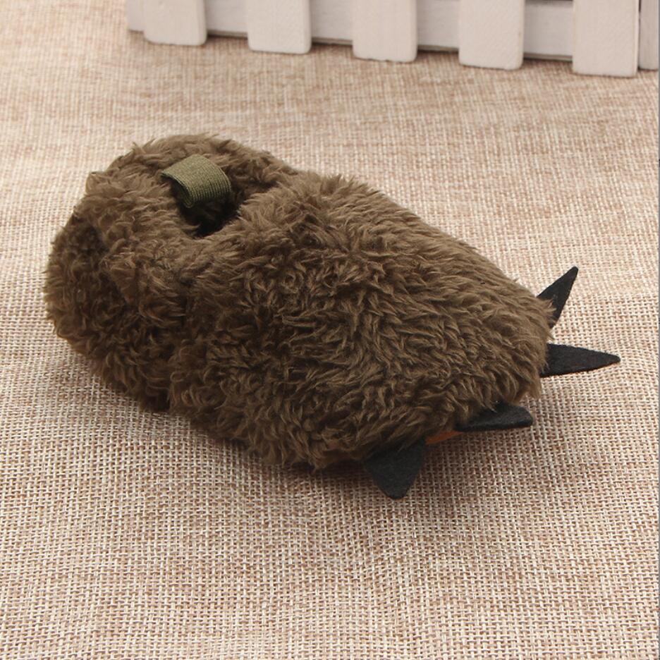 Kids Winter Warm And Cute Plush Claw Slippers