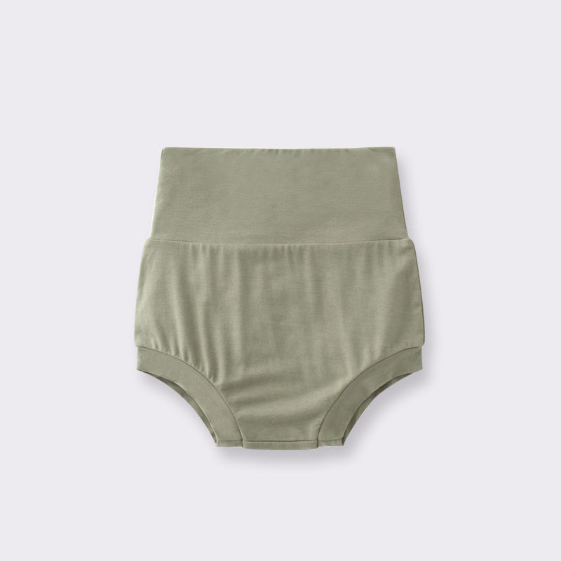 Toddlers Newborn Baby Fashion Girls Boys Casual Basic High Waist Solid Color Shorts