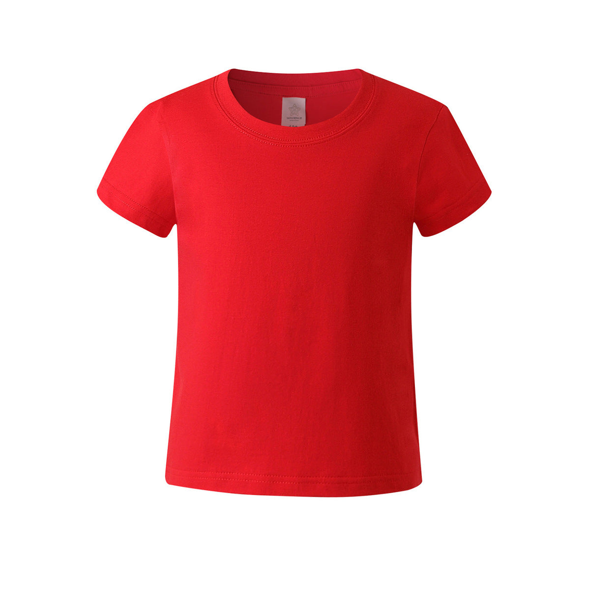 Summer Children Casual Pure Color Cotton Short Sleeve T-Shirt