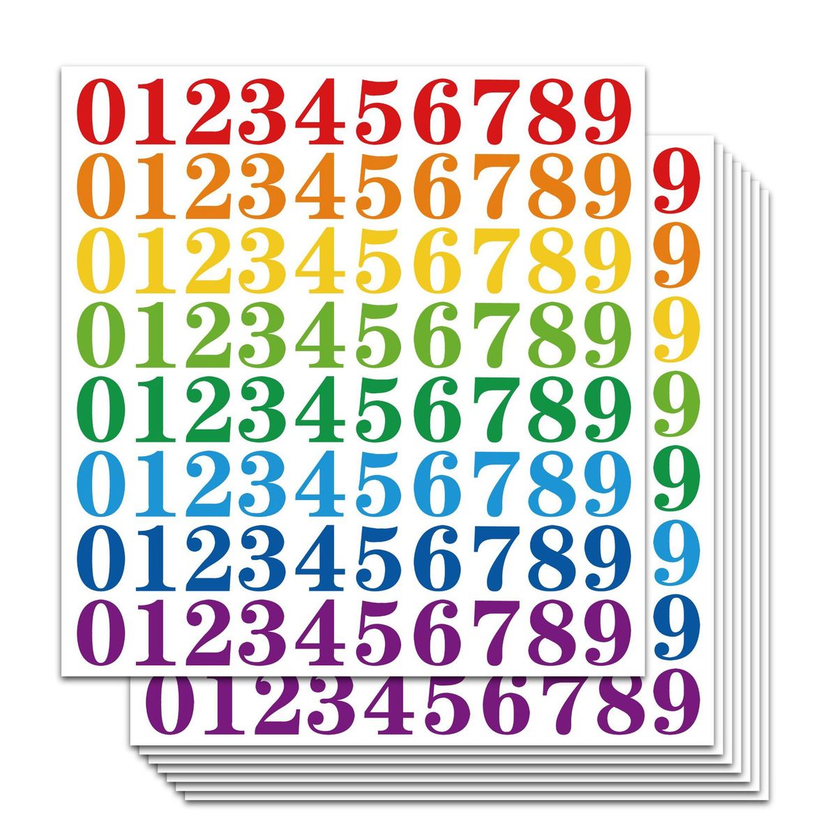 1-4 Inch Waterproof Vinyl Digital Sticker
