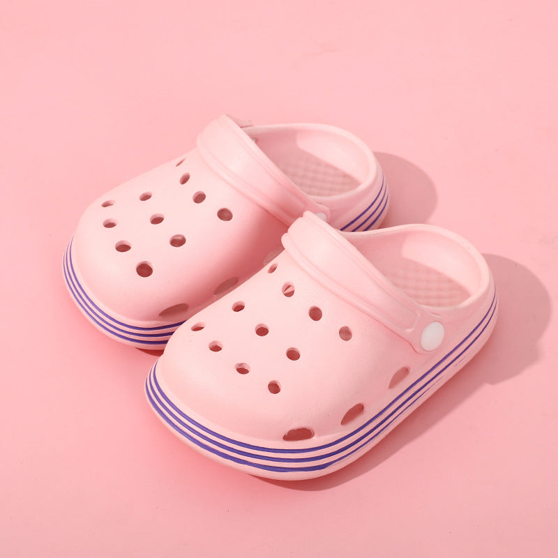 Children Kids Baby Fashion Girls Boys Hole Indoor Beach Slippers Shoes