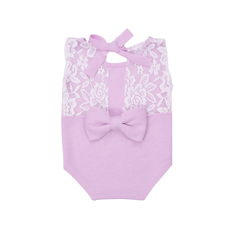Toddler Baby Infant Newborn Lace Bodysuit Photography