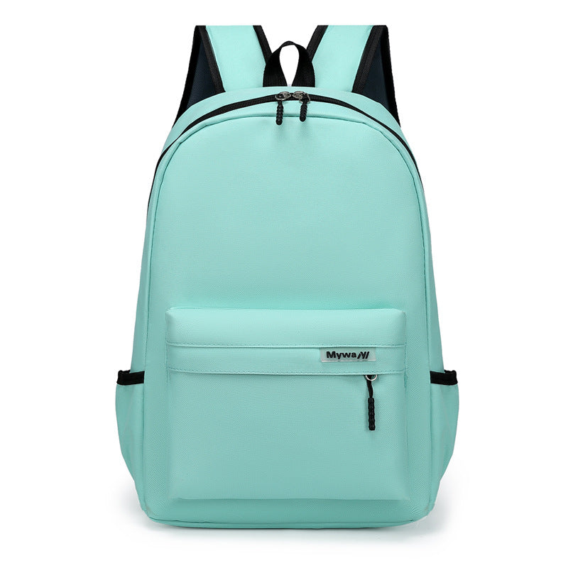 Children Fashion Girls Boys Color Matching Nylon Backpack School Bag