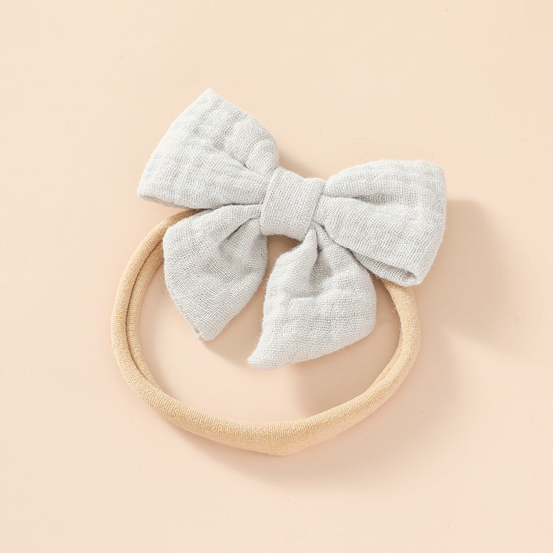 Toddlers Newborn Kid Baby Fashion Girls Bowknot Elastic Nylon Headband Hair Accessories