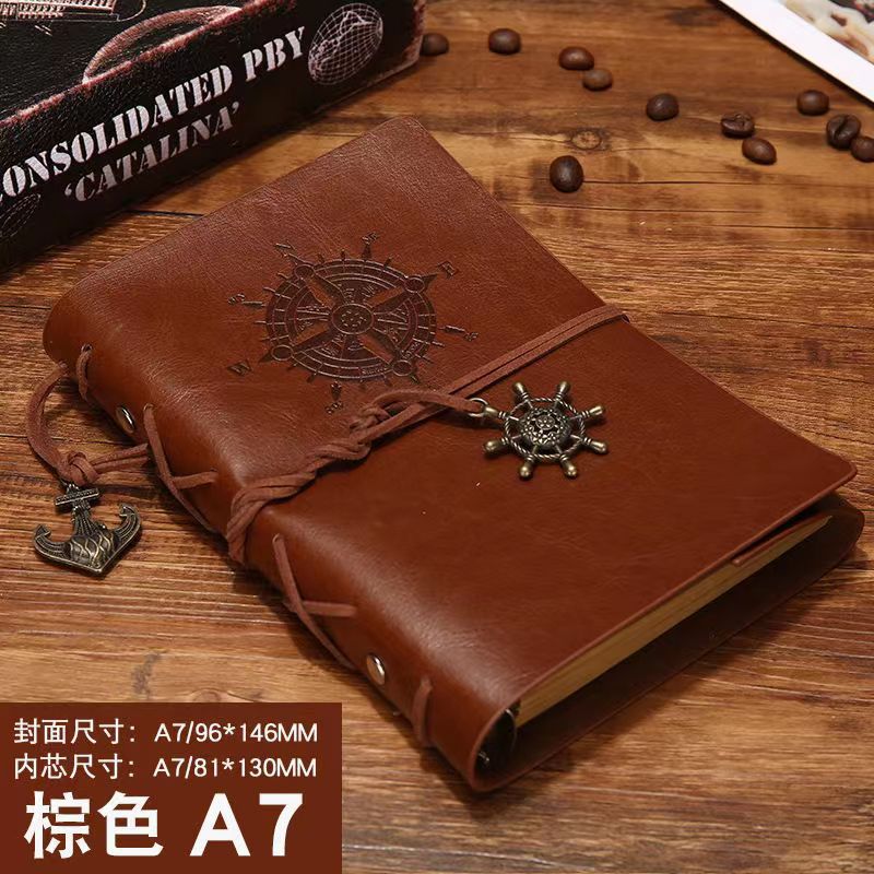 Vintage Pirate Loose-Leaf Notebook Kraft Paper Notebook