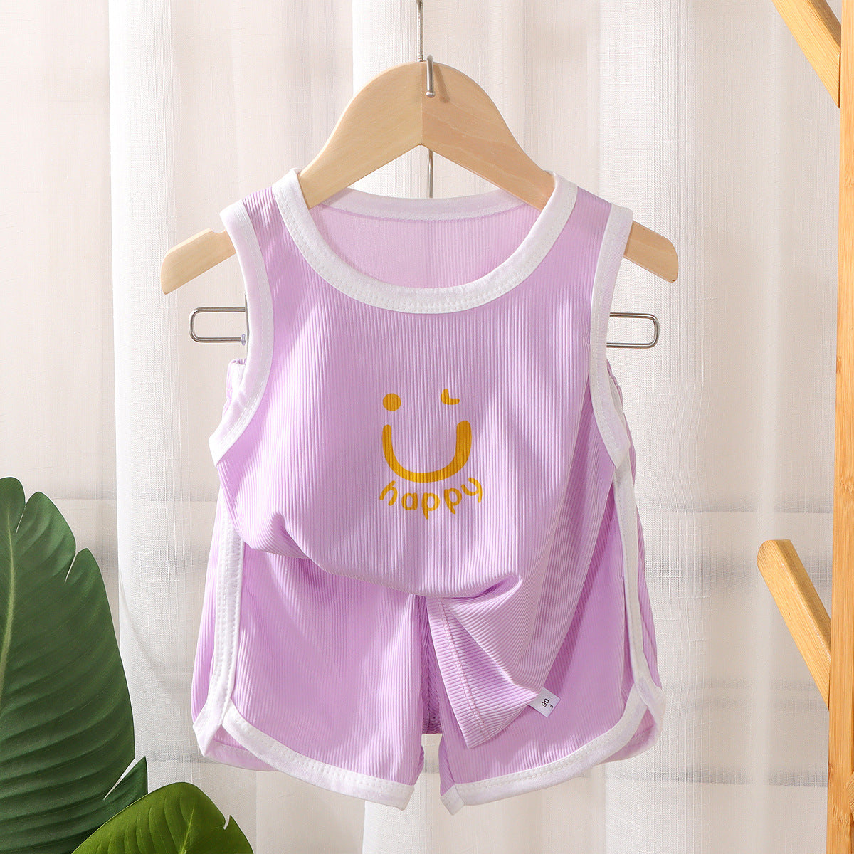 Summer Toddler Boys Girls Sleeveless Tank Top Shorts Thin Set
