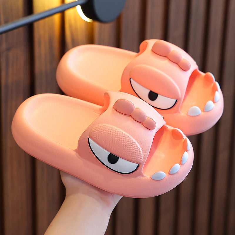 Kids Unisex Casual Cute Cartoon Thick-Soled House Slippers