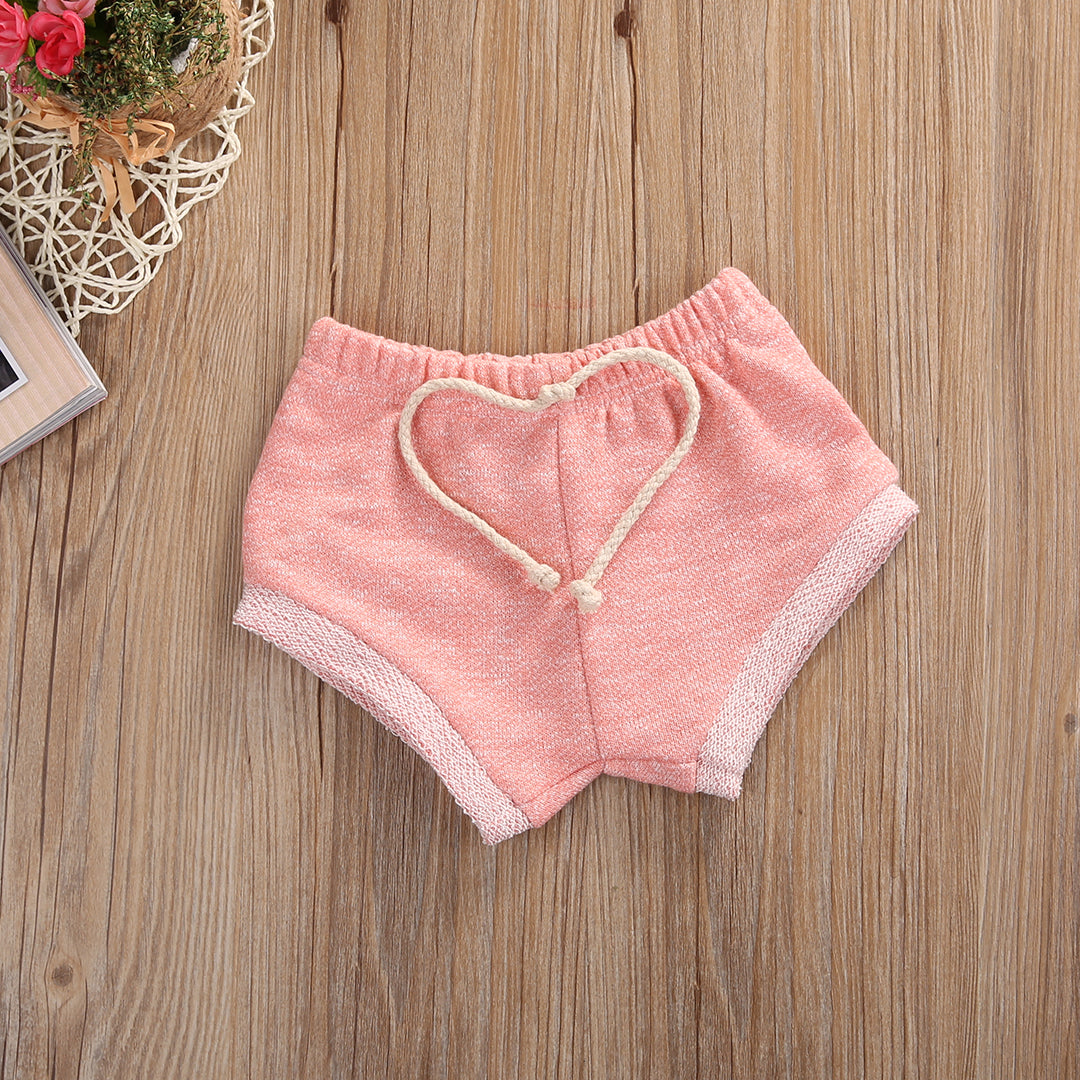 Baby Basic Solid Color Elastic PP Shorts