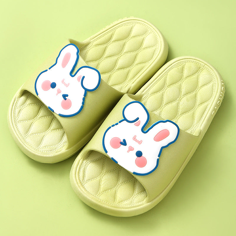Children Kids Baby Fashion Girls Boys Casual Cartoon Cute Bear Rabbit Home Non-Slip Slippers Shoes