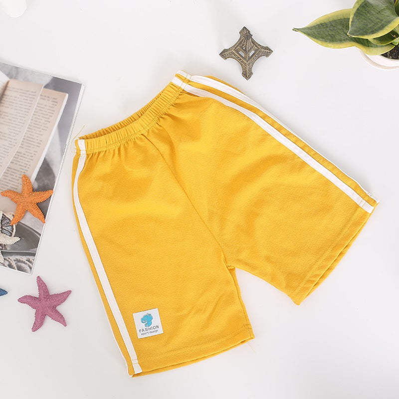 Children Kids Baby Fashion Girls Boys Stripes Casual Shorts