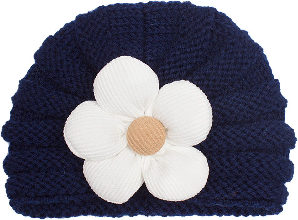 Newborn Cute Bow Knitwear Turban Cap
