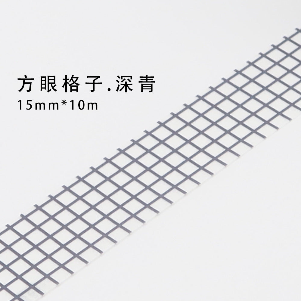 10m Plaid Sticker Basic Hand Account Paper Tape