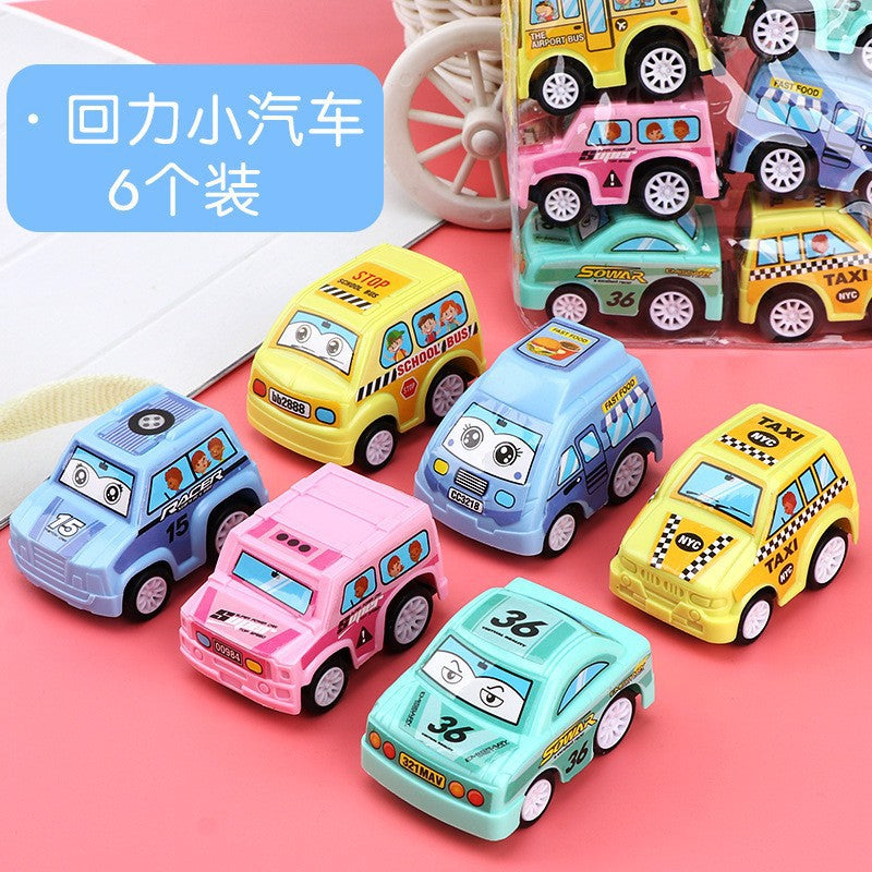 Kids Cartoon Mini Inertia Back Toy Car