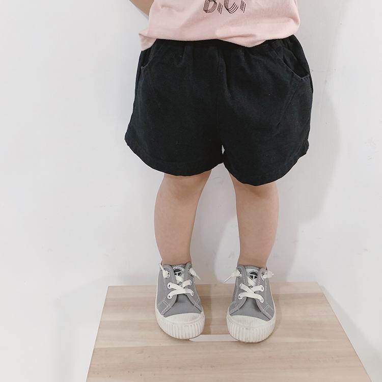 Kids Boys Simple Solid Color Elastic Casual Shorts