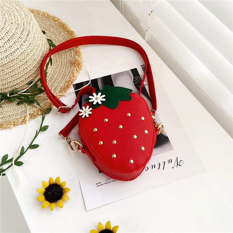 Kids Casual Cute Strawberry Crossbody Bag