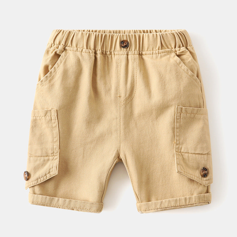Children Kids Toddlers Fashion Boys Solid Color Shorts